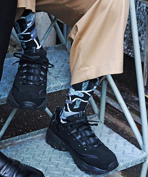 SKECHERS(スケッチャーズ)の「WEGO/SKECHERS DLITES(スニーカー・メンズ・ブラック/ブラック系その他・MEDIUM/LARGE/X-LARGE)」の7枚目の写真