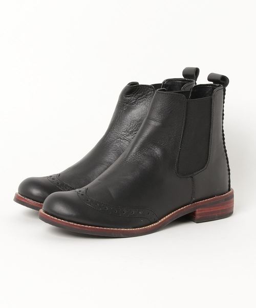 FOOT STYLE(フットスタイル)の「雑誌LEE掲載 サイドゴアブーツFS-1105(ブーツ・レディース・ブラック/ライトブラウン/ダークグレー・38/39/36/37)」の1枚目の写真