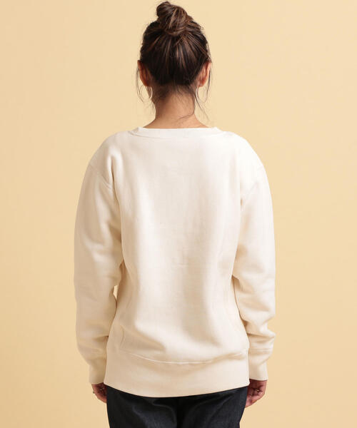 Champion(チャンピオン)の「【別注】<Champion(チャンピオン)>∴リバースウィーブスウェットプルオーバー 2 : о(スウェット・レディース・モカ/オフホワイト/ピンク・MEDIUM)」の12枚目の写真