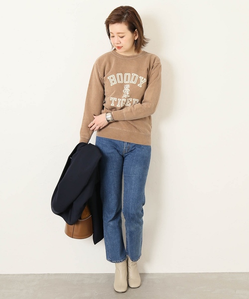 MIXTA（ミクスタ）の「【Mixta/ミクスタ】BODY TIGERC/N L/S SWEAT SET IN： スウェット◆（スウェット・レディース・ホワイト/グレー/キャメル・XS）」の12枚目の写真