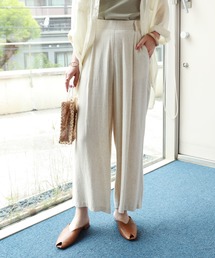 麻レーヨンワイドパンツ