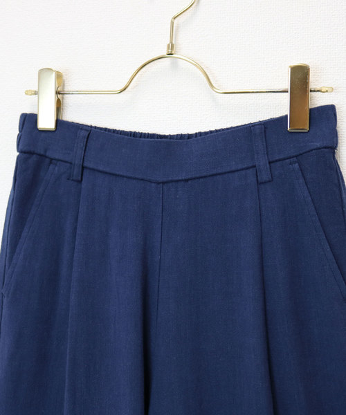andme(アンドミー)の「麻レーヨンワイドパンツ(その他パンツ・レディース・ネイビー/レッド/カーキ/ライトブラウン/オートミール・M/L)」の15枚目の写真