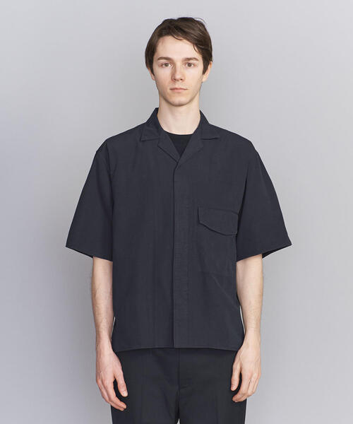 blurhms(ブラームス)の「<blurhms> CHAMB BOX SSL/シャツ ◆(シャツ/ブラウス・メンズ・ライトブルー/ネイビー・3/2)」の6枚目の写真