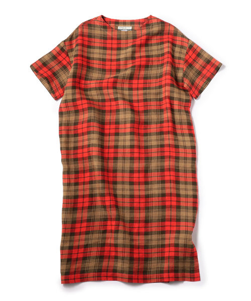 O'NEIL of DUBLIN（オニールオブダブリン）の「O'NEIL of DUBLIN: リネン Tシャツ ワンピース（ワンピース・メンズ・ブラック/ベージュ/キャメル/レッド/パープル系その他・ONE SIZE）」の4枚目の写真