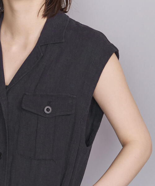 BEAUTY&YOUTH UNITED ARROWS（ビューティーアンドユースユナイテッドアローズ）の「BY サファリノースリーブワンピース（ワンピース・レディース・オフホワイト/ダークグレー・FREE）」の20枚目の写真