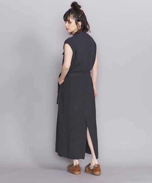 BEAUTY&YOUTH UNITED ARROWS（ビューティーアンドユースユナイテッドアローズ）の「BY サファリノースリーブワンピース（ワンピース・レディース・オフホワイト/ダークグレー・FREE）」の14枚目の写真