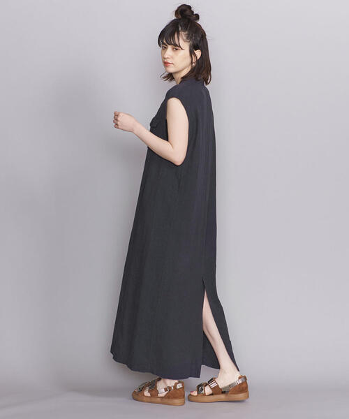 BEAUTY&YOUTH UNITED ARROWS（ビューティーアンドユースユナイテッドアローズ）の「BY サファリノースリーブワンピース（ワンピース・レディース・オフホワイト/ダークグレー・FREE）」の16枚目の写真