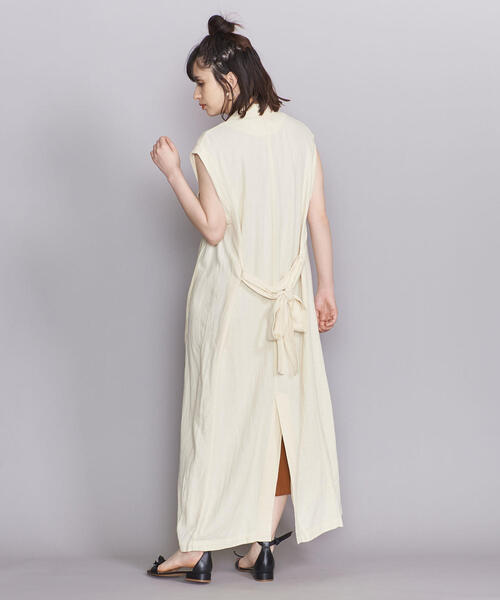 BEAUTY&YOUTH UNITED ARROWS（ビューティーアンドユースユナイテッドアローズ）の「BY サファリノースリーブワンピース（ワンピース・レディース・オフホワイト/ダークグレー・FREE）」の10枚目の写真