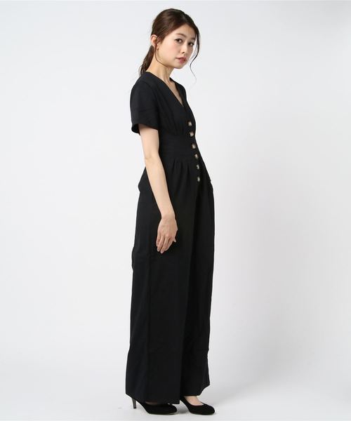 SpRay（スプレイ）の「ツイルオールインワン（つなぎ/オールインワン・レディース・ブラック/ベージュ/カーキ・MEDIUM/LARGE）」の11枚目の写真