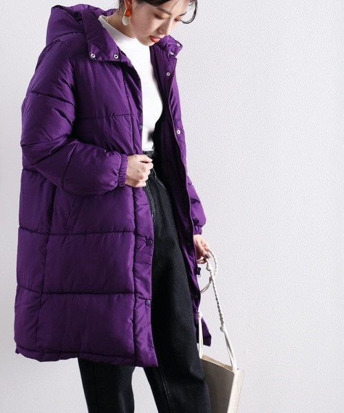ロング丈ジップアップロングコート（ダウンジャケット/コート