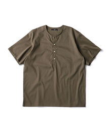 SC: PRIMEFLEX(R) リネン ヘンリーネック Tシャツ