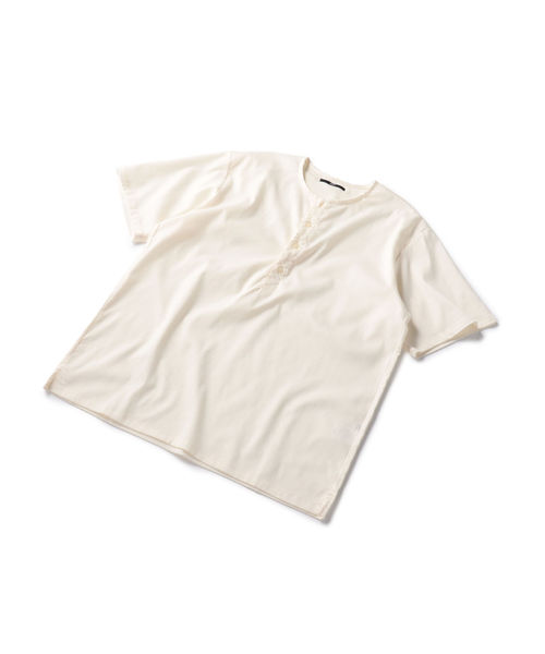 SHIPS(シップス)の「SC: PRIMEFLEX(R) リネン ヘンリーネック Tシャツ(シャツ/ブラウス・メンズ・ホワイト/ネイビー/オリーブ・SMALL/MEDIUM/LARGE/X-LARGE)」の12枚目の写真