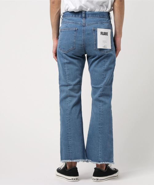 WEGO(ウィゴー)の「WEGO/センタースリットデニムパンツ(デニムパンツ・メンズ・ブラック/インディゴブルー・MEDIUM/LARGE)」の3枚目の写真
