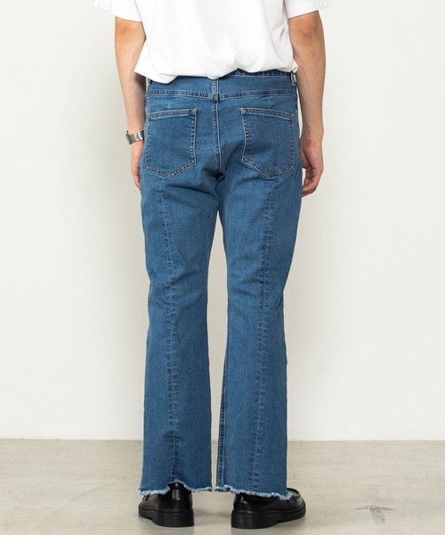 WEGO(ウィゴー)の「WEGO/センタースリットデニムパンツ(デニムパンツ・メンズ・ブラック/インディゴブルー・MEDIUM/LARGE)」の14枚目の写真