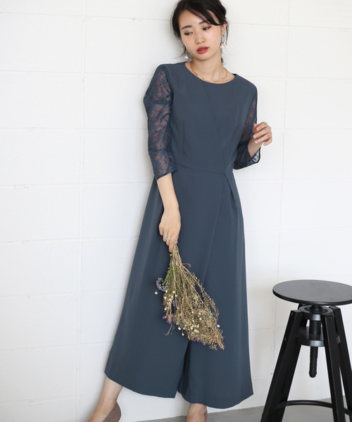 特価タイムセール Jeloud ブージュルード のワンピース 結婚式 や二次会に使える 袖レーススカウチョオールインワン を購入できます Bou Jeloud ワンピースjeloud ブージュルード のファッション 結婚式や二次会に使える 袖レーススカウチョ