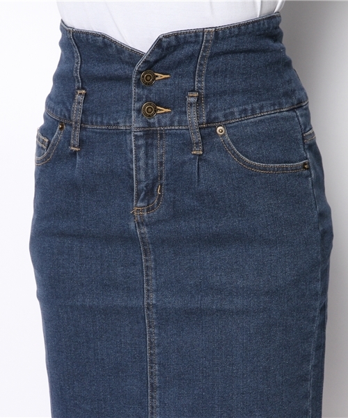 WEGO（ウィゴー）の「WEGO/タックペンシルスカート（スカート・レディース・ブラック/インディゴブルー/ネイビー/その他1・FREE）」の7枚目の写真