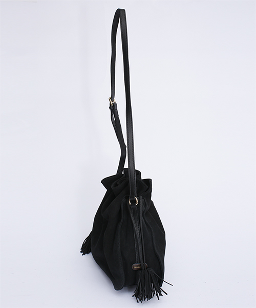 NANO universe（ナノユニバース）の「POPCORN/別注ドロストバッグ/L（ショルダーバッグ・レディース・ブラック/チャコール/ベージュ/ダークグリーン/ダークネイビー/レッド系その他・FREE）」の13枚目の写真