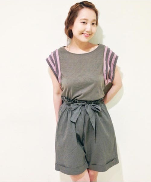 Kastane（カスタネ）の「【Kastane】綿麻バミューダPT（その他パンツ・レディース・カーキ/アイボリー/ネイビー・FREE）」の14枚目の写真