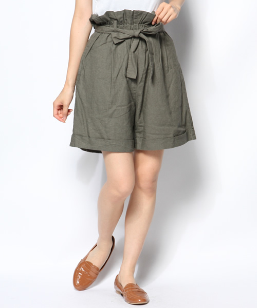 Kastane（カスタネ）の「【Kastane】綿麻バミューダPT（その他パンツ・レディース・カーキ/アイボリー/ネイビー・FREE）」の11枚目の写真