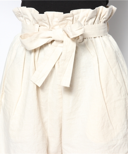 Kastane（カスタネ）の「【Kastane】綿麻バミューダPT（その他パンツ・レディース・カーキ/アイボリー/ネイビー・FREE）」の6枚目の写真