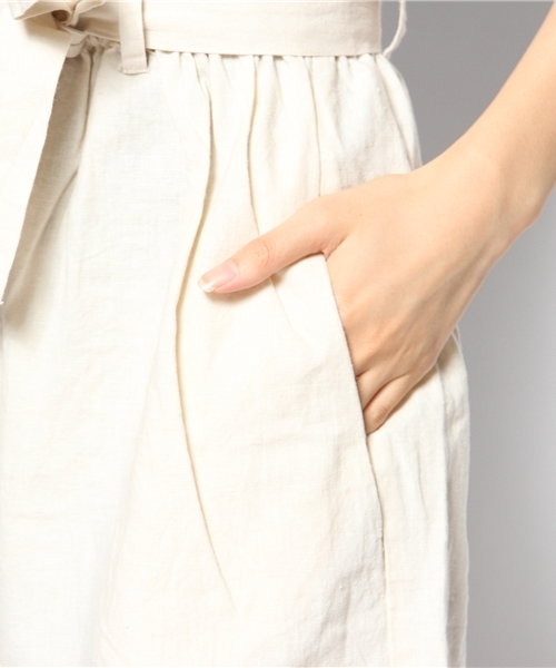Kastane（カスタネ）の「【Kastane】綿麻バミューダPT（その他パンツ・レディース・カーキ/アイボリー/ネイビー・FREE）」の8枚目の写真
