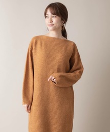 miniyu | La SRIC/ラメボートネックワンピース(ワンピース)