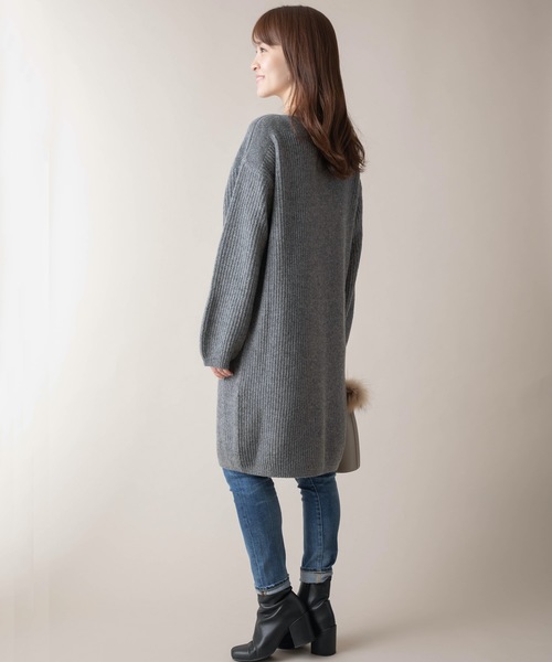 miniyu（ミニュウ）の「La SRIC/ラメボートネックワンピース（ワンピース・レディース・ベージュ/グレー/マスタード・38）」の18枚目の写真