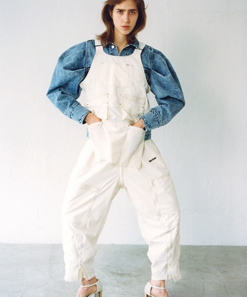 HOLIDAY（ホリデイ）の「ATTACHMENT WORK VEST アタッチメントワークベスト（ベスト・レディース・ホワイト/ブラック・ONE SIZE）」の8枚目の写真