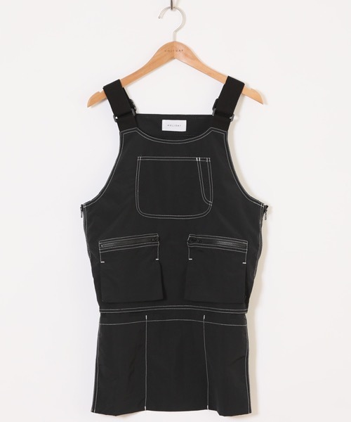 HOLIDAY（ホリデイ）の「ATTACHMENT WORK VEST アタッチメントワークベスト（ベスト・レディース・ホワイト/ブラック・ONE SIZE）」の12枚目の写真