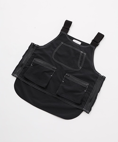 HOLIDAY（ホリデイ）の「ATTACHMENT WORK VEST アタッチメントワークベスト（ベスト・レディース・ホワイト/ブラック・ONE SIZE）」の3枚目の写真