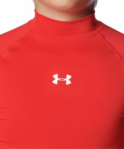 UNDER ARMOUR（アンダーアーマー）の「UAヒートギアアーマー コンプレッション ロングスリーブ モック シャツ（ベースボール/KIDS）（Tシャツ/カットソー・キッズ・ブラック/レッド/ネイビー/ロイヤルブルー/ホワイト・140cm/150cm/130cm/160cm）」の18枚目の写真