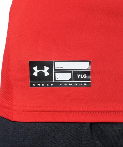 UNDER ARMOUR（アンダーアーマー）の「UAヒートギアアーマー コンプレッション ロングスリーブ モック シャツ（ベースボール/KIDS）（Tシャツ/カットソー・キッズ・ブラック/レッド/ネイビー/ロイヤルブルー/ホワイト・140cm/150cm/130cm/160cm）」の17枚目の写真