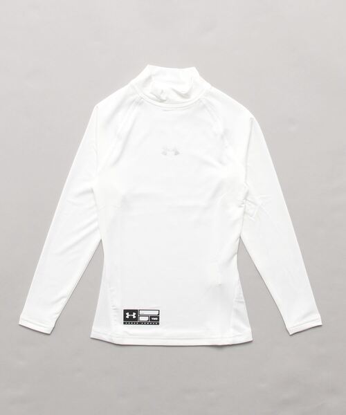 UNDER ARMOUR（アンダーアーマー）の「UAヒートギアアーマー コンプレッション ロングスリーブ モック シャツ（ベースボール/KIDS）（Tシャツ/カットソー・キッズ・ブラック/レッド/ネイビー/ロイヤルブルー/ホワイト・140cm/150cm/130cm/160cm）」の11枚目の写真