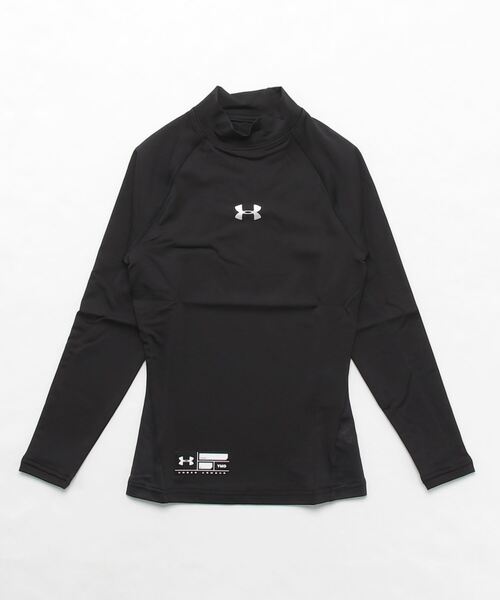 UNDER ARMOUR（アンダーアーマー）の「UAヒートギアアーマー コンプレッション ロングスリーブ モック シャツ（ベースボール/KIDS）（Tシャツ/カットソー・キッズ・ブラック/レッド/ネイビー/ロイヤルブルー/ホワイト・140cm/150cm/130cm/160cm）」の12枚目の写真