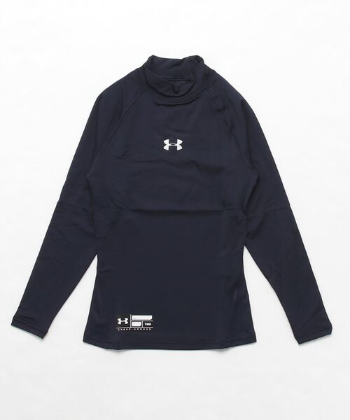 UNDER ARMOUR（アンダーアーマー）の「UAヒートギアアーマー コンプレッション ロングスリーブ モック シャツ（ベースボール/KIDS）（Tシャツ/カットソー・キッズ・ブラック/レッド/ネイビー/ロイヤルブルー/ホワイト・140cm/150cm/130cm/160cm）」の13枚目の写真