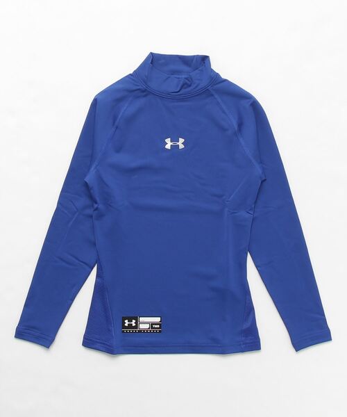 UNDER ARMOUR（アンダーアーマー）の「UAヒートギアアーマー コンプレッション ロングスリーブ モック シャツ（ベースボール/KIDS）（Tシャツ/カットソー・キッズ・ブラック/レッド/ネイビー/ロイヤルブルー/ホワイト・140cm/150cm/130cm/160cm）」の14枚目の写真