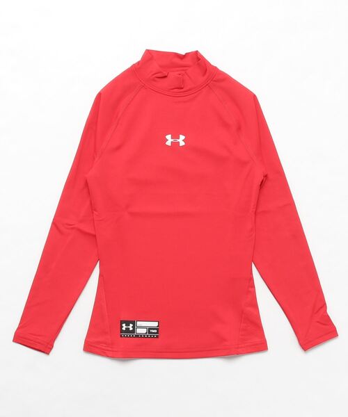 UNDER ARMOUR（アンダーアーマー）の「UAヒートギアアーマー コンプレッション ロングスリーブ モック シャツ（ベースボール/KIDS）（Tシャツ/カットソー・キッズ・ブラック/レッド/ネイビー/ロイヤルブルー/ホワイト・140cm/150cm/130cm/160cm）」の15枚目の写真