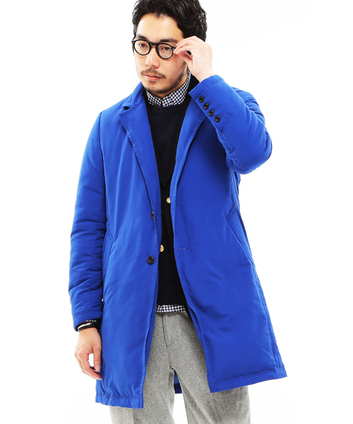 BEAMS PLUS（ビームスプラス）の「◎BEAMS PLUS / ダウン チェスターコート（チェスターコート・メンズ・ベージュ/ブルー/ネイビー・LARGE/SMALL/MEDIUM/X-LARGE）」の3枚目の写真