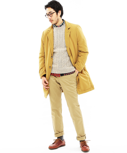 BEAMS PLUS（ビームスプラス）の「◎BEAMS PLUS / ダウン チェスターコート（チェスターコート・メンズ・ベージュ/ブルー/ネイビー・LARGE/SMALL/MEDIUM/X-LARGE）」の11枚目の写真