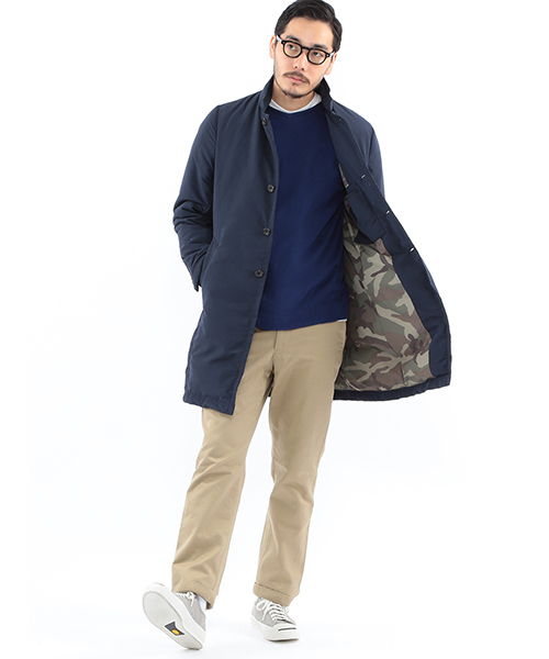 BEAMS PLUS（ビームスプラス）の「◎BEAMS PLUS / ダウン チェスターコート（チェスターコート・メンズ・ベージュ/ブルー/ネイビー・LARGE/SMALL/MEDIUM/X-LARGE）」の13枚目の写真