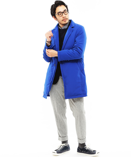 BEAMS PLUS（ビームスプラス）の「◎BEAMS PLUS / ダウン チェスターコート（チェスターコート・メンズ・ベージュ/ブルー/ネイビー・LARGE/SMALL/MEDIUM/X-LARGE）」の15枚目の写真