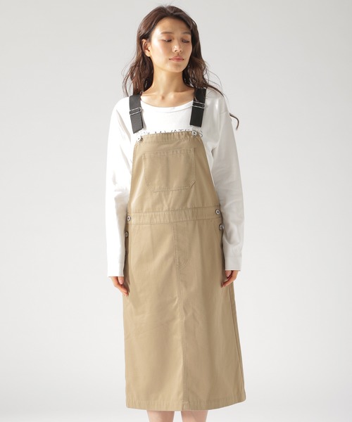 Dickies ジャンスカ サロペット Dickies（ディッキーズ）の「【Dickies】ピグメントジャンスカ