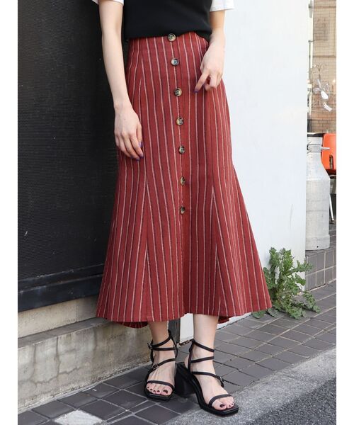 MURUA（ムルーア）の「イレヘムマーメイドスカート（スカート・レディース・ブラック/オレンジ/その他1・1/2）」の3枚目の写真