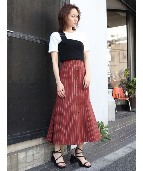 MURUA（ムルーア）の「イレヘムマーメイドスカート（スカート・レディース・ブラック/オレンジ/その他1・1/2）」の5枚目の写真