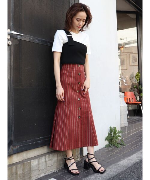 MURUA（ムルーア）の「イレヘムマーメイドスカート（スカート・レディース・ブラック/オレンジ/その他1・1/2）」の6枚目の写真