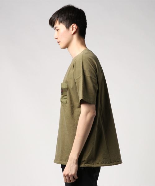 REMI RELIEF(レミレリーフ)の「REMI RELIEF/レミレリーフ × BRIEFING 20/2TC天竺ブリーフィング半袖T(Tシャツ/カットソー・メンズ・カーキ/ブラック/ベージュ・M/L/XL)」の7枚目の写真