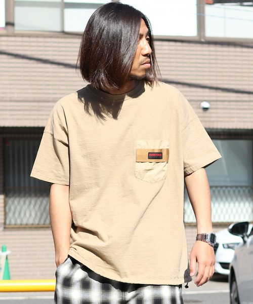 REMI RELIEF(レミレリーフ)の「REMI RELIEF/レミレリーフ × BRIEFING 20/2TC天竺ブリーフィング半袖T(Tシャツ/カットソー・メンズ・カーキ/ブラック/ベージュ・M/L/XL)」の13枚目の写真