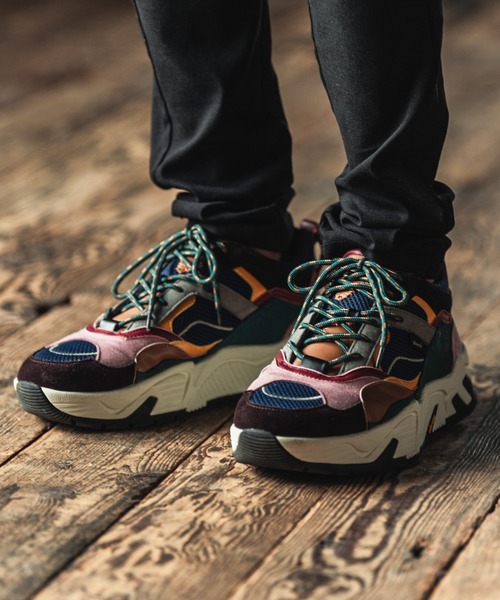 glamb(グラム)の「Platform dad sneakers / プラットフォームダッドスニーカー(スニーカー・メンズ・レッド/ブルー/ブラック/マルチ・4/3/2/1/M/S/L)」の4枚目の写真