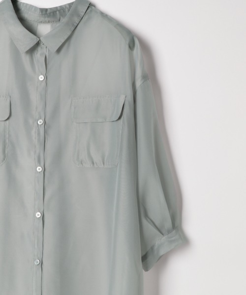 Heather（ヘザー）の「オーガンジーシアーシャツ　892133（シャツ/ブラウス・レディース・ホワイト/ブラック/グレー系その他/ベージュ系その他/ピンク系その他/ライトベージュ/グリーン系その他5・FREE）」の16枚目の写真