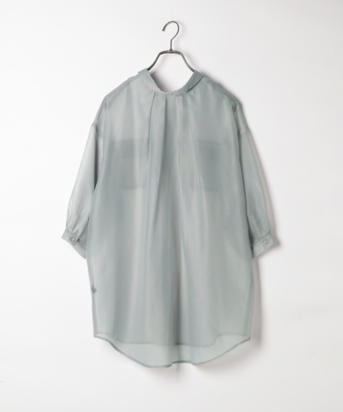 Heather（ヘザー）の「オーガンジーシアーシャツ　892133（シャツ/ブラウス・レディース・ホワイト/ブラック/グレー系その他/ベージュ系その他/ピンク系その他/ライトベージュ/グリーン系その他5・FREE）」の20枚目の写真